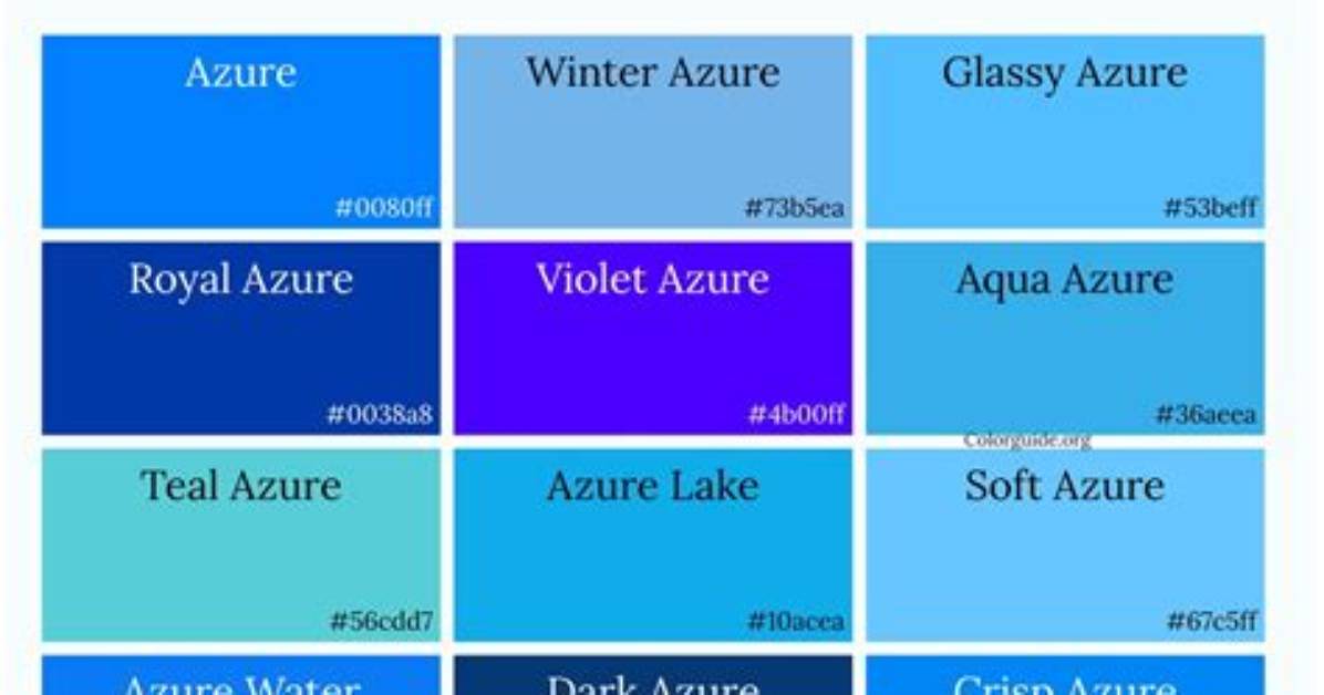 How Do You Make Azure Color