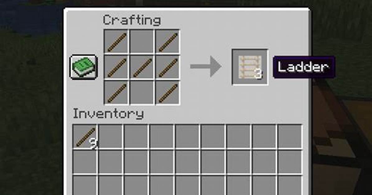 How Do You Make Ladders in Minecraft