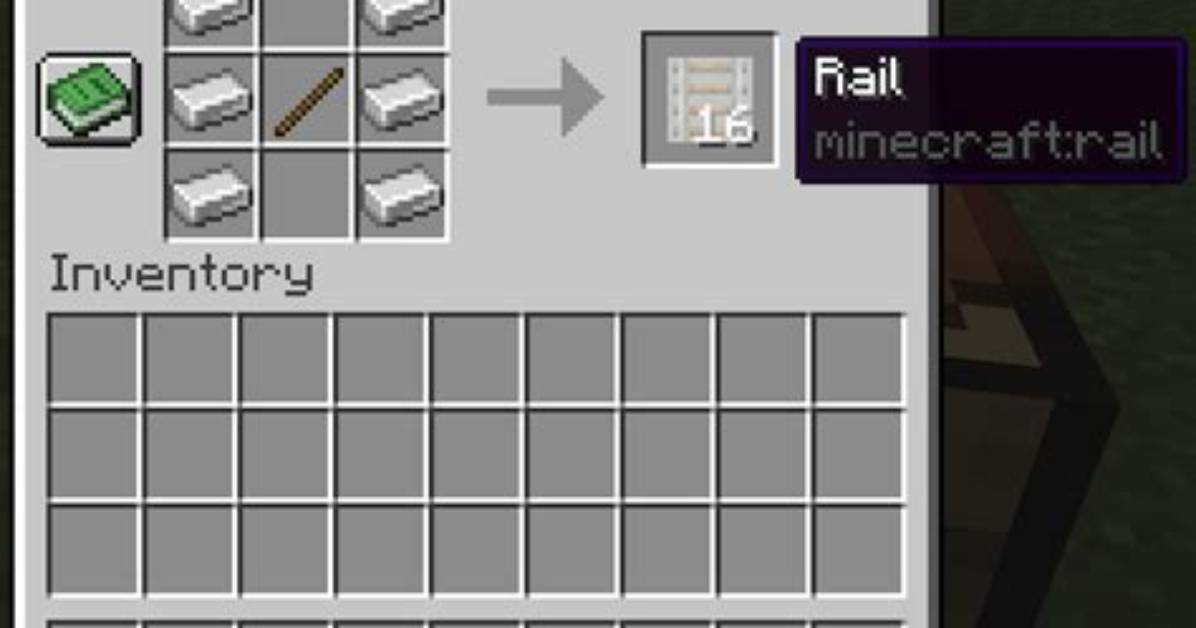 How Do You Make Rails in Minecraft