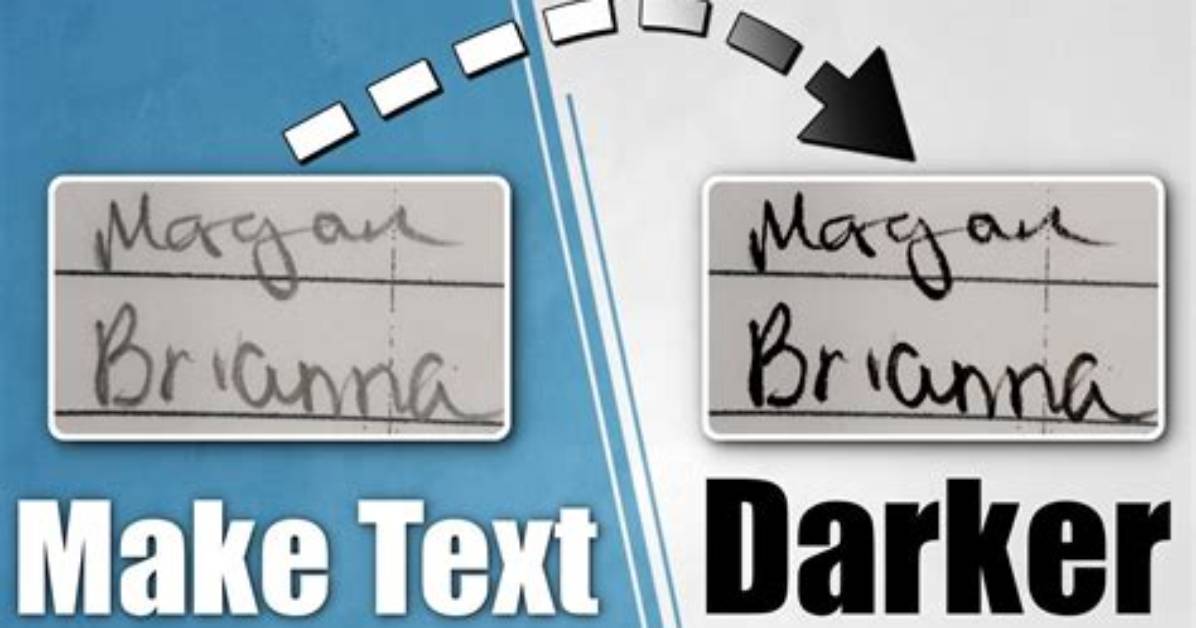 How Do You Make Text Darker in Photoshop?