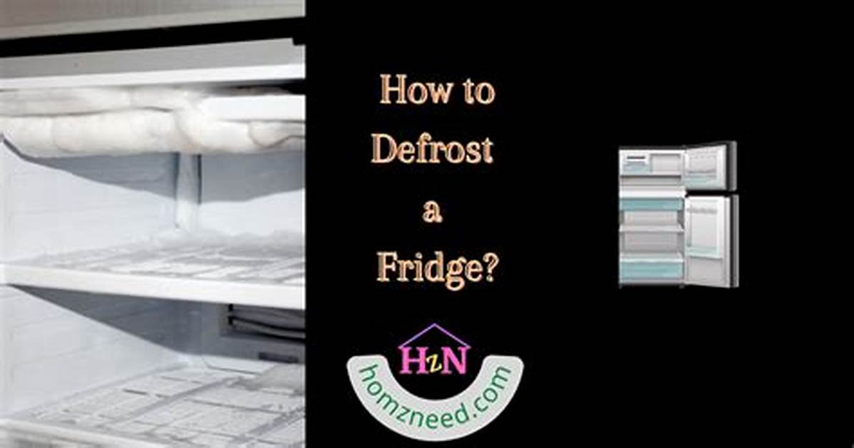 How Do You Manually Defrost a Fridge?