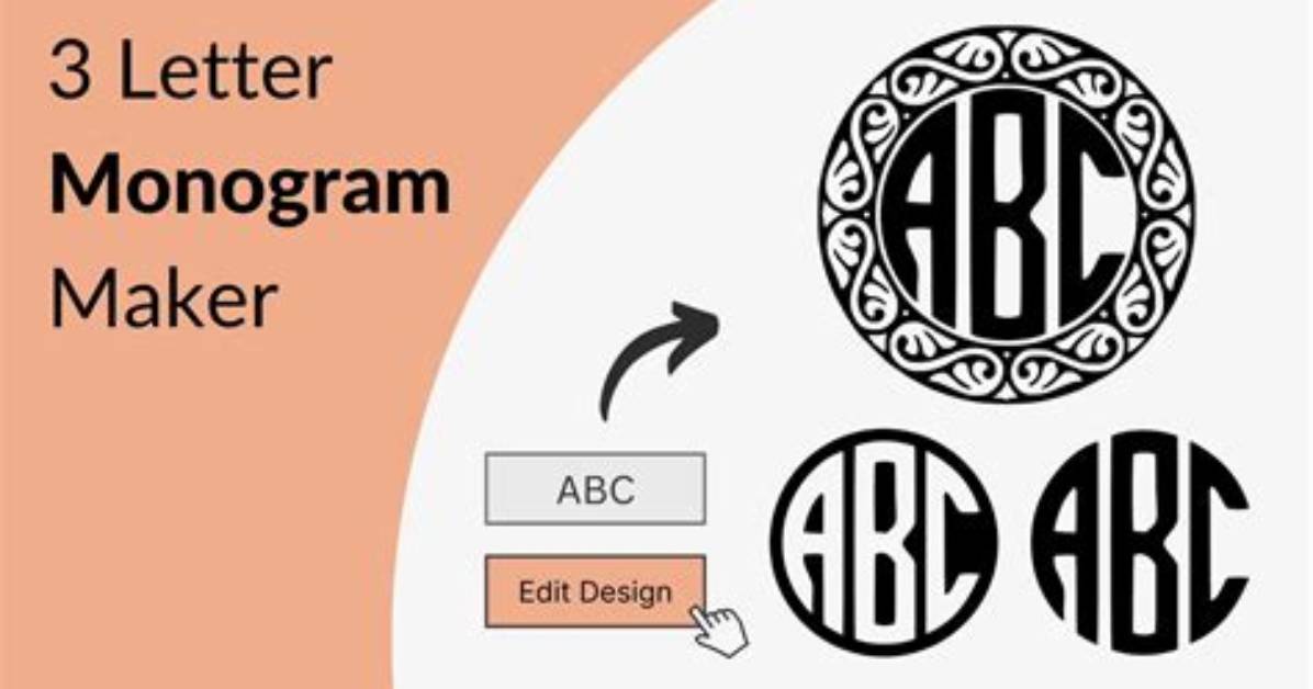 How Do You Monogram 3 Initials