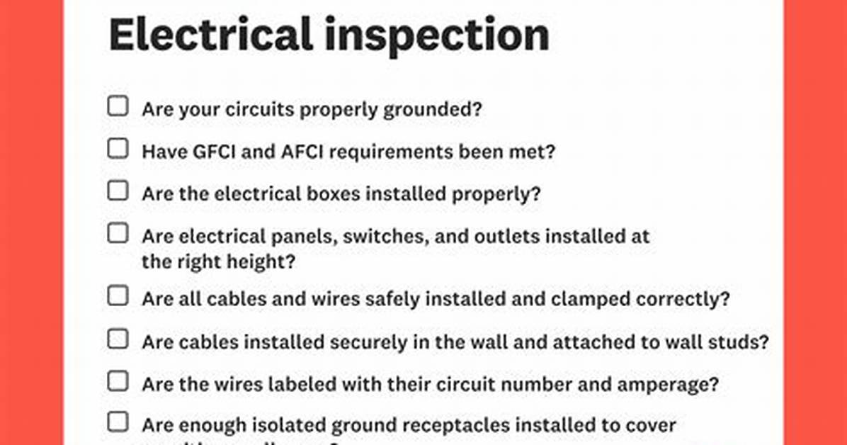 How Do You Pass an Electrical Inspection