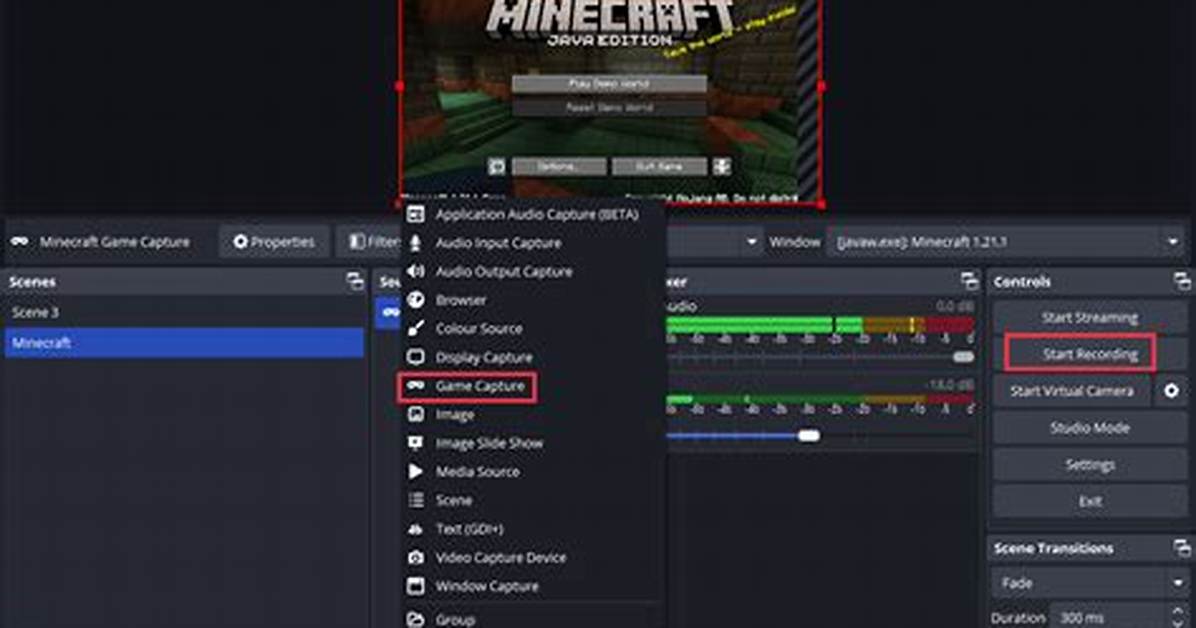 How Do You Record Minecraft