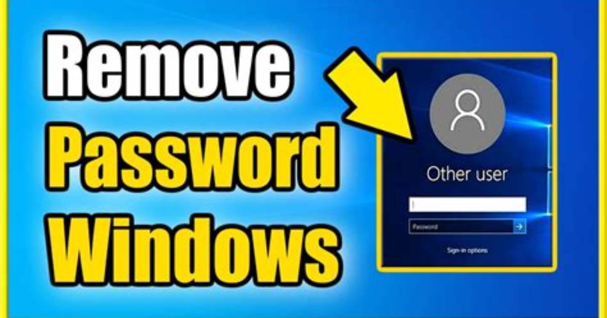 How Do You Remove a Login Password on Windows 10 Cmd?
