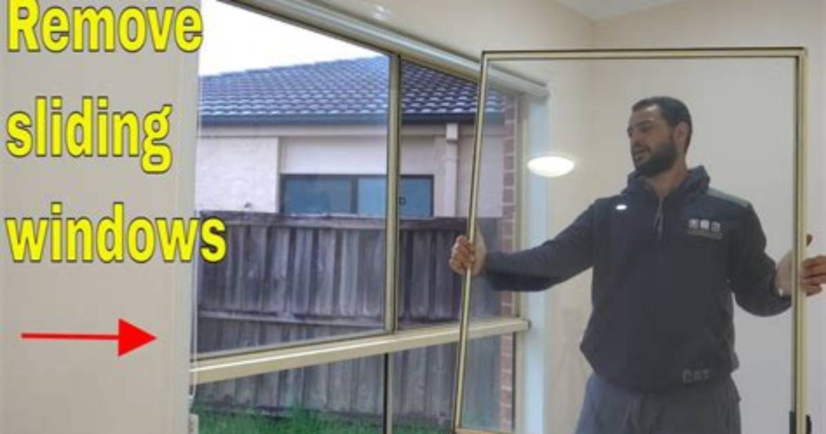 How Do You Remove a Sliding Window Frame?
