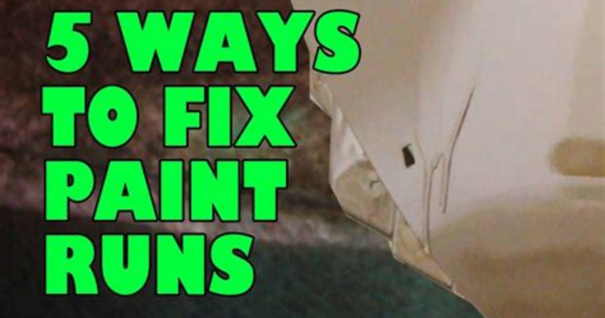 How Do You Remove Runs from Single Stage Paint