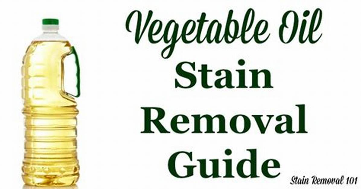 How Do You Remove Vegetable Oil from Concrete