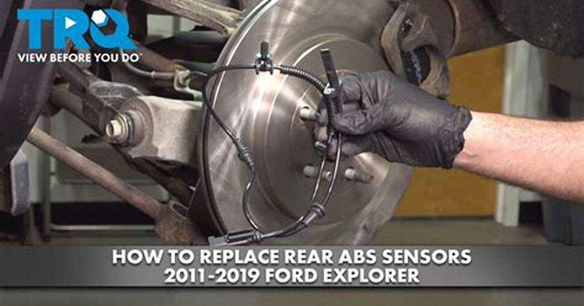 How Do You Replace a Rear Abs Speed Sensor