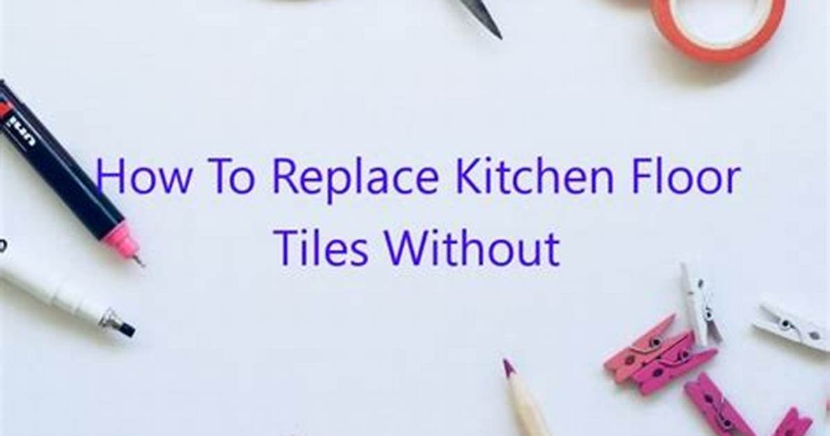 How Do You Replace Floor Tiles Without Removing Them?