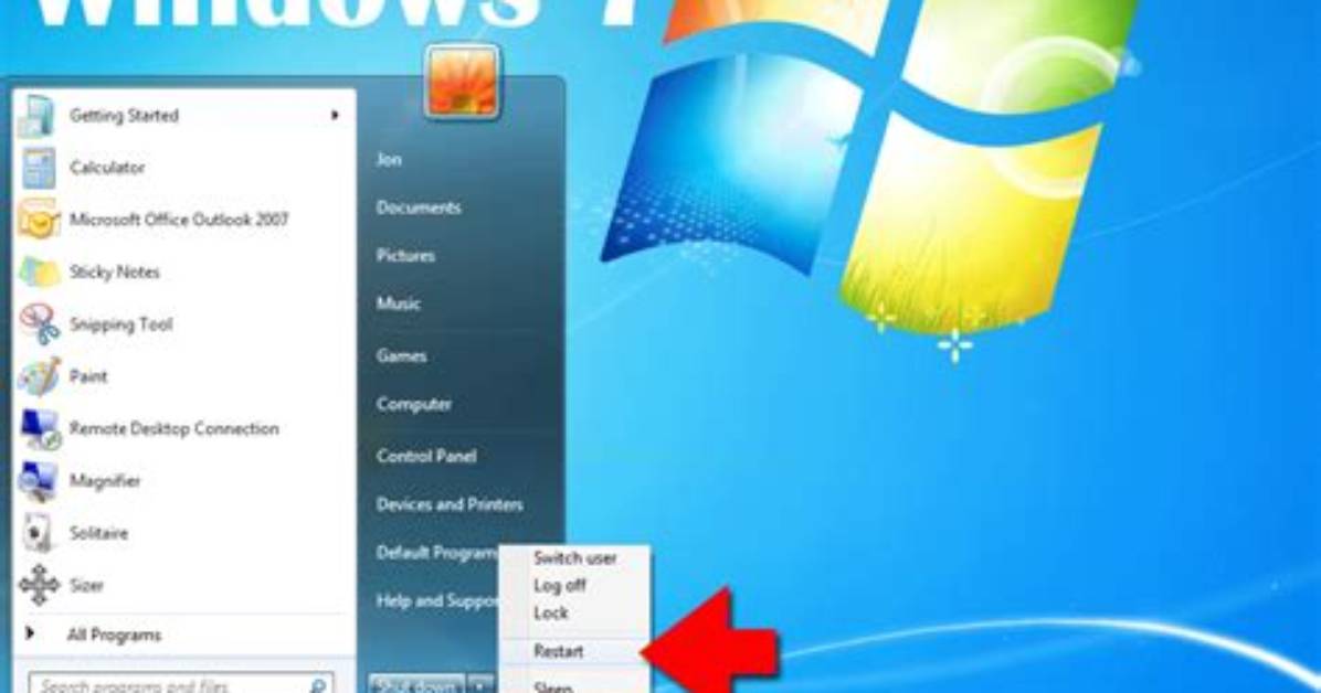 How Do You Restart Windows 7?