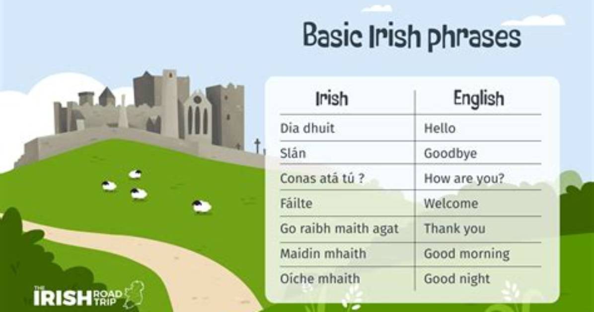 How Do You Say I Am Irish in Irish?