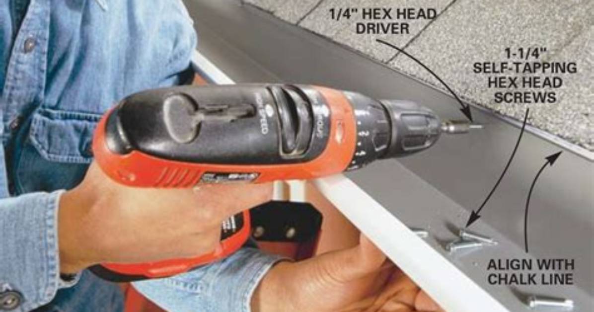 How Do You Screw into Gutter Screws