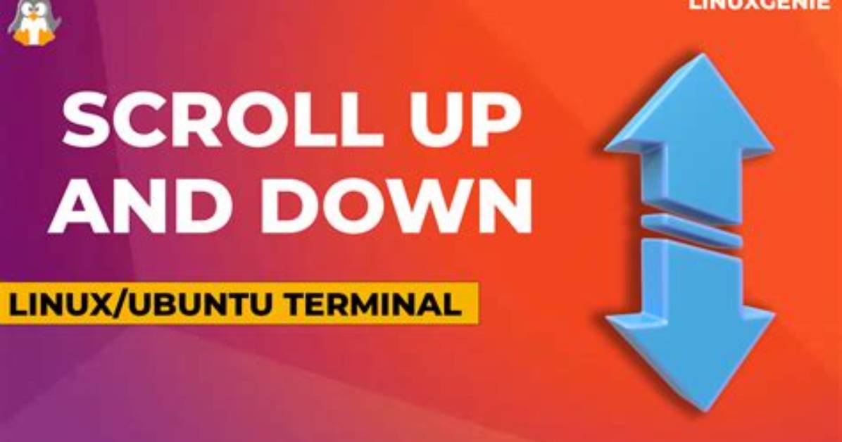 How Do You Scroll Down in Linux?