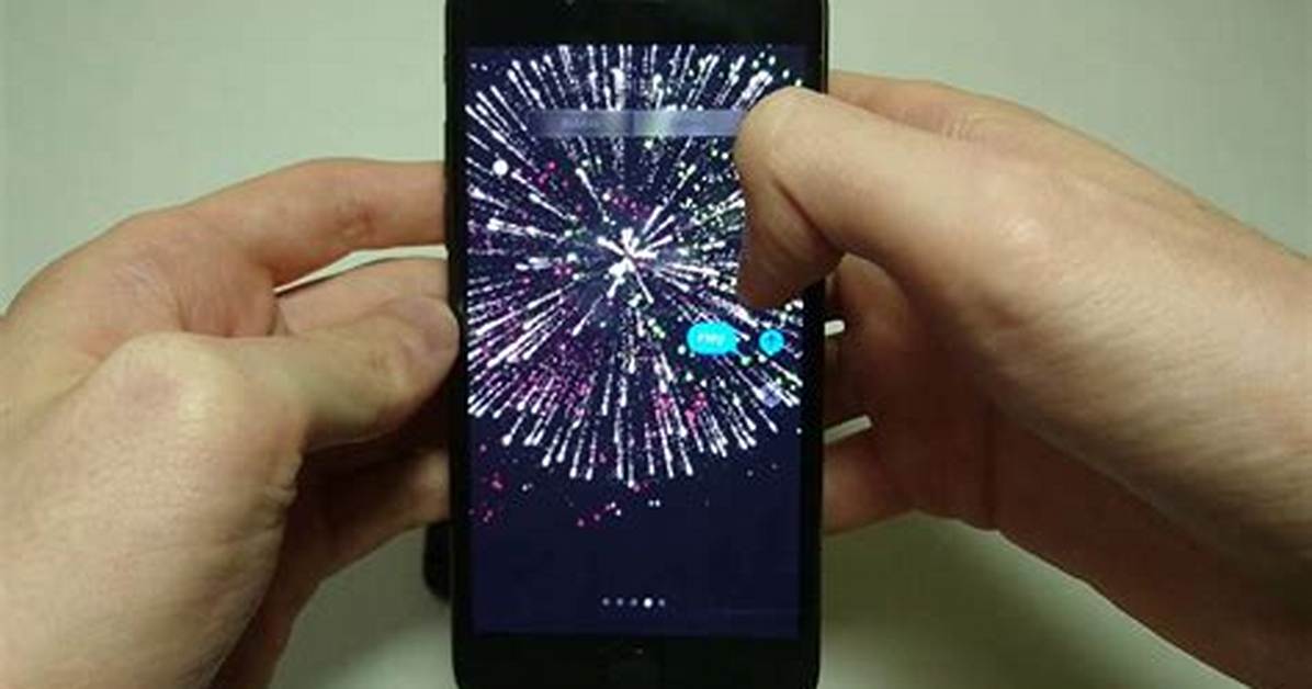 How Do You Send Fireworks on Ios 10?