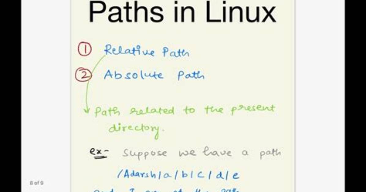 How Do You Set a Relative Path in Linux?