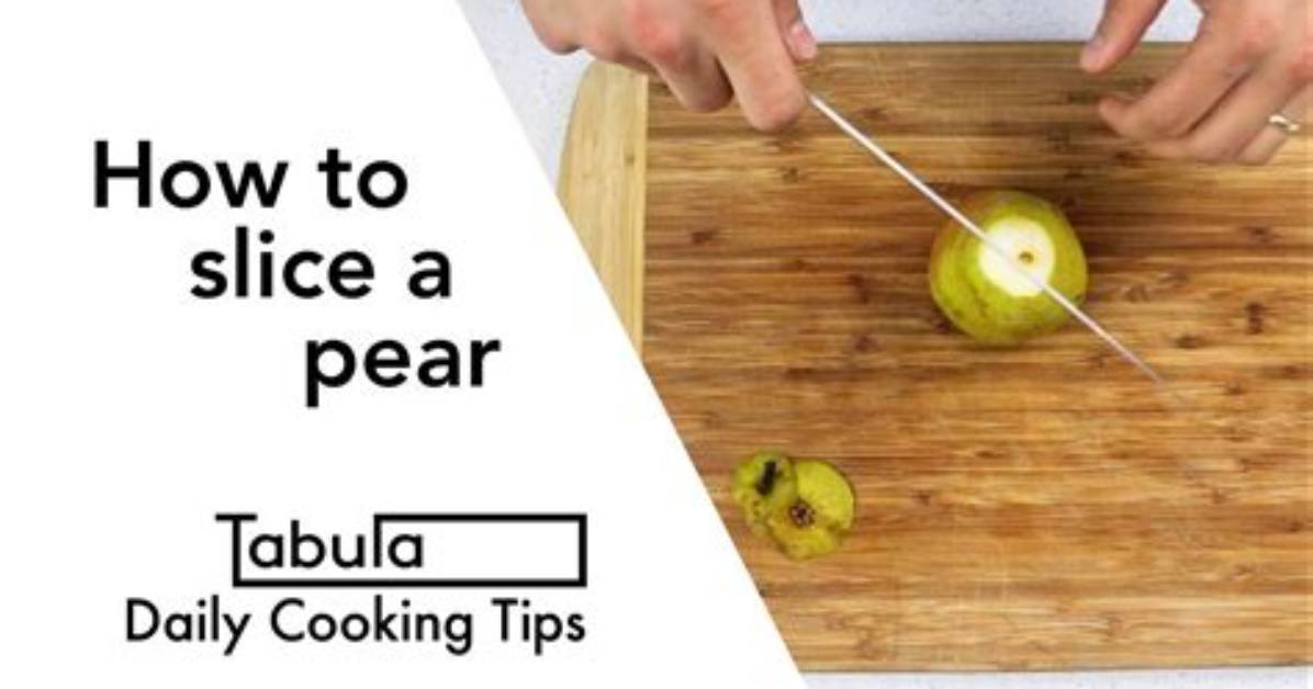 How Do You Slice a Pear?