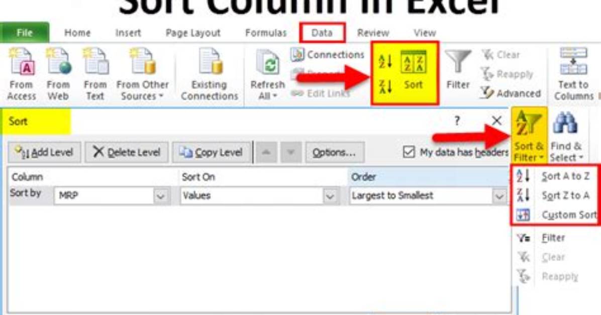 How Do You Sort a Column by File in Unix?