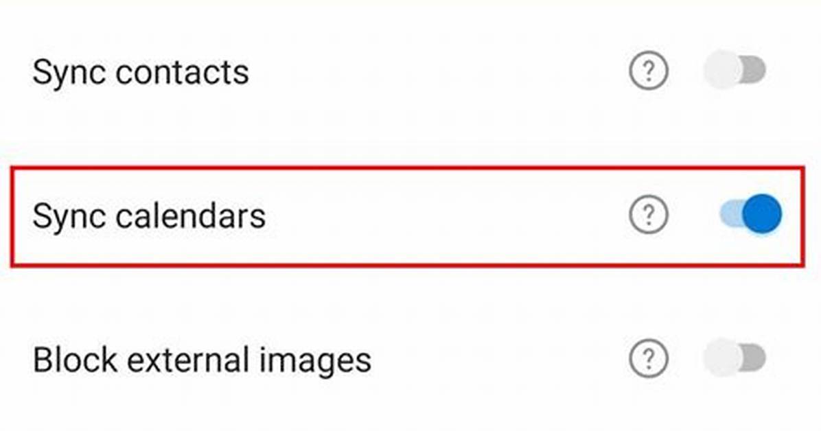How Do You Sync Android Calendars?
