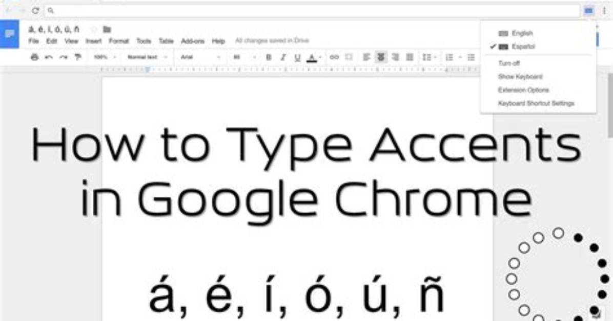 How Do You Type Accents on Google Docs