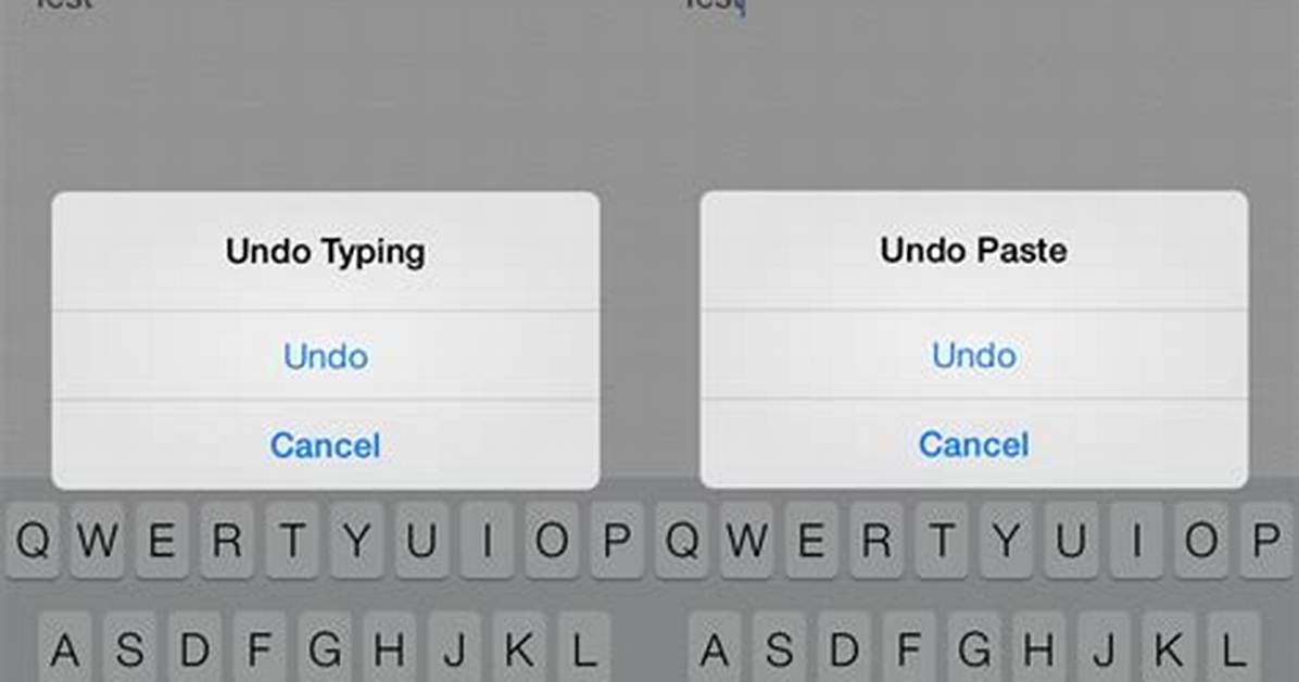 How Do You Undo Typing on iOS?
