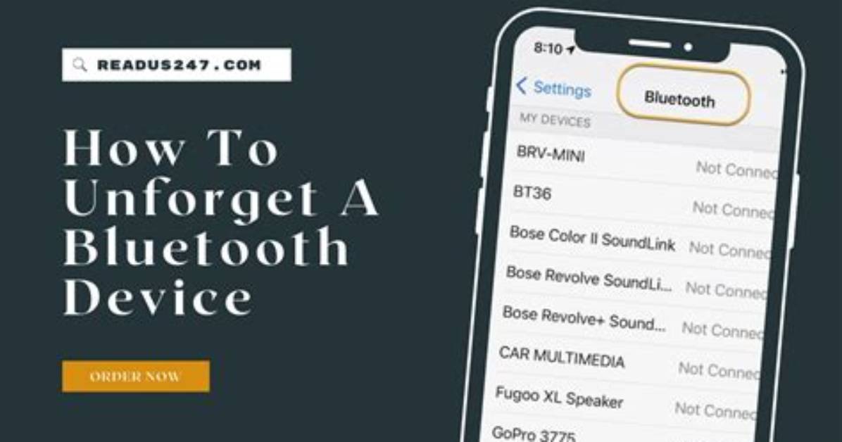 How Do You Unforget a Bluetooth Device on Android?
