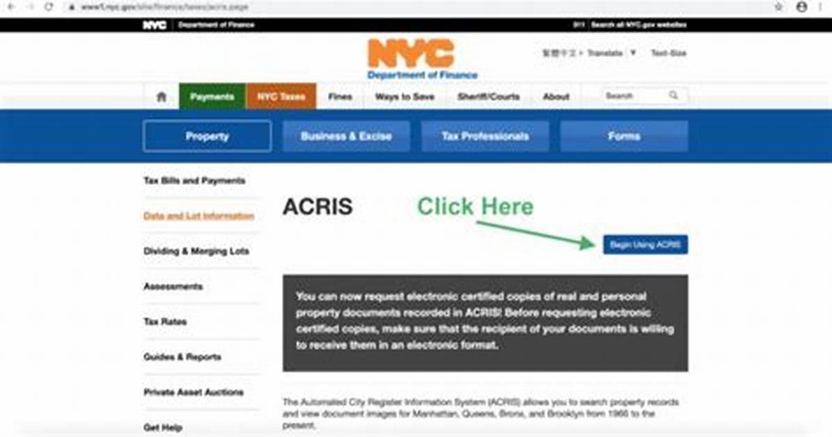 How Do You Use Acris Nyc?