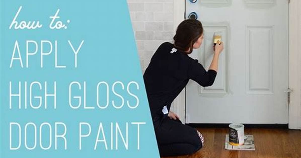 How Do You Use High Gloss Paint