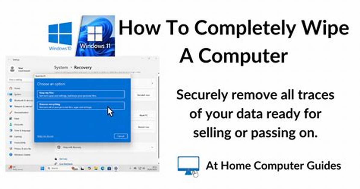 How Do You Wipe a Computer’s Bios?