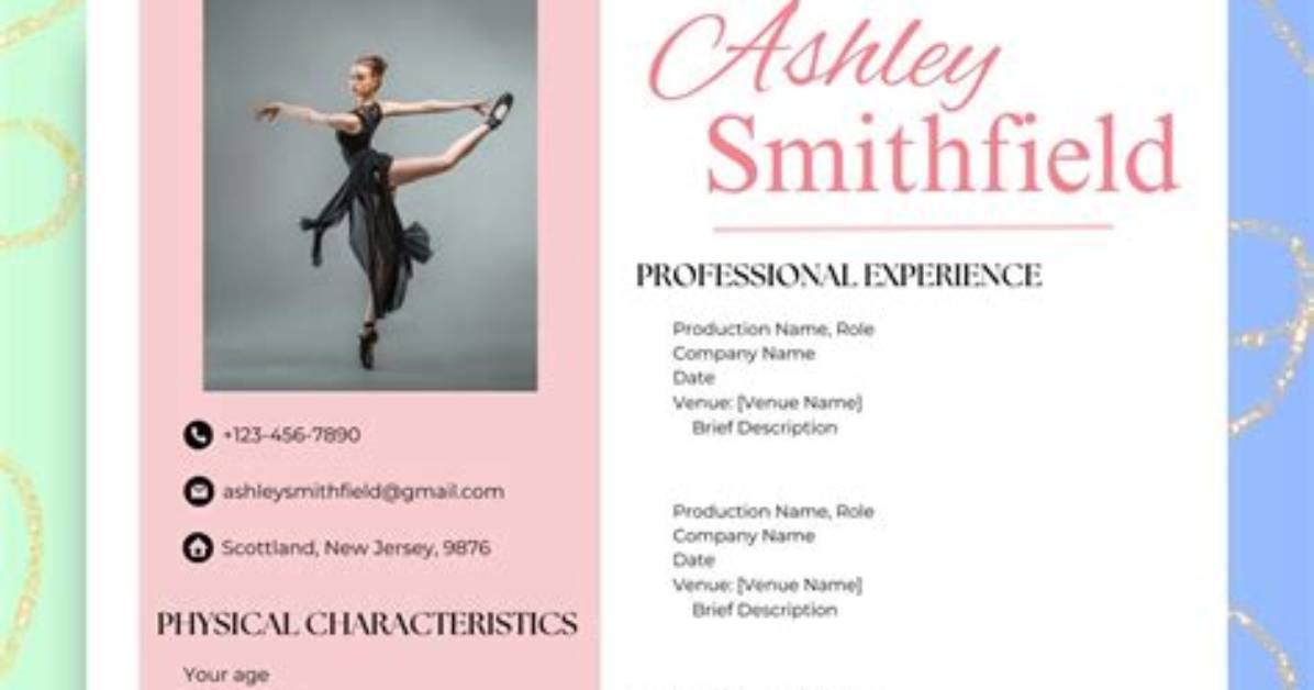 How Do You Write a Dance Audition Resume?