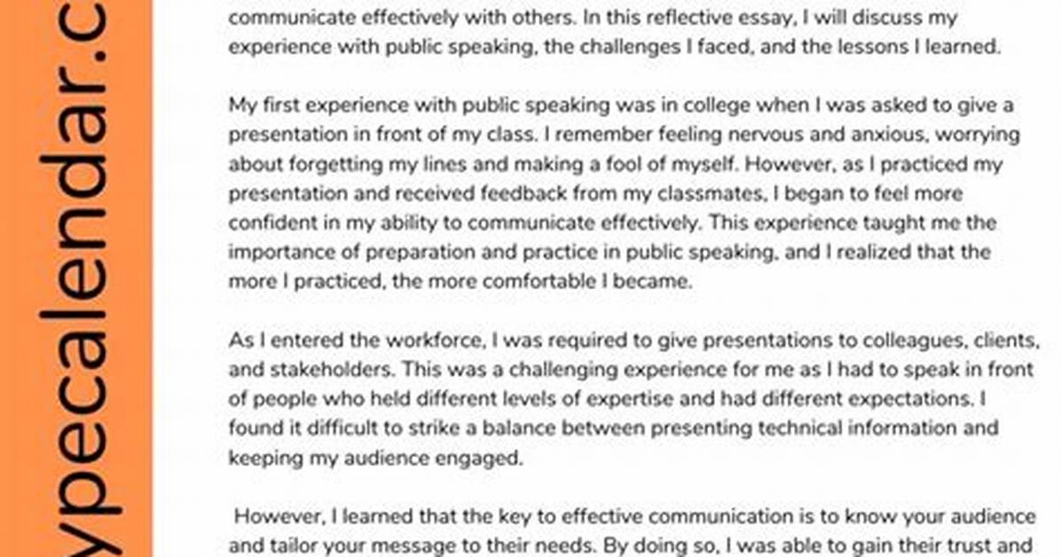 How Do You Write a Good Reflective Essay?