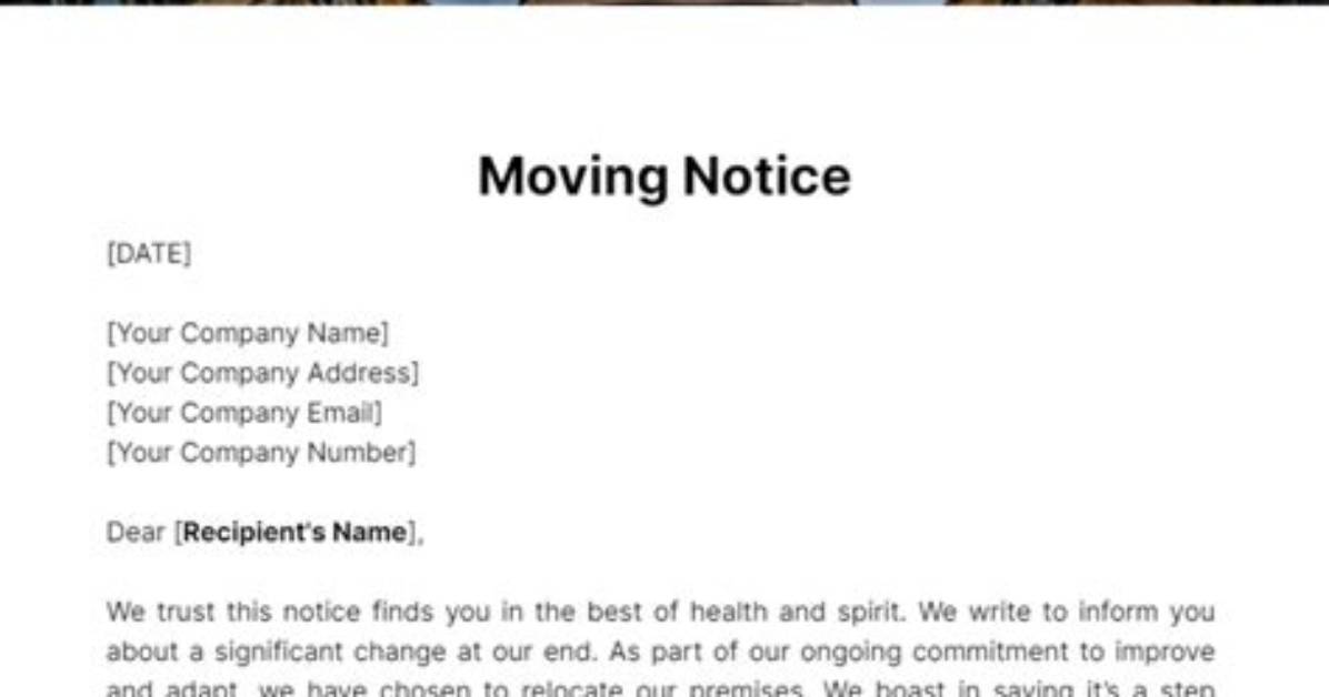How Do You Write a Moving Announcement?