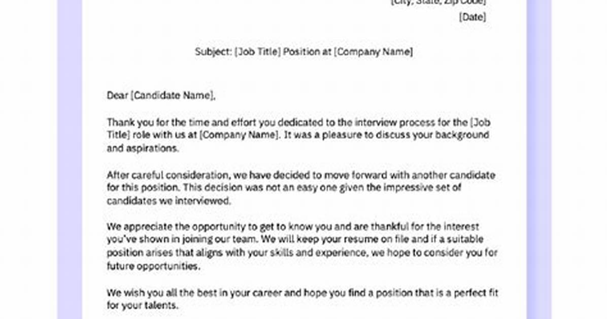 How Do You Write a Polite Rejection Letter?