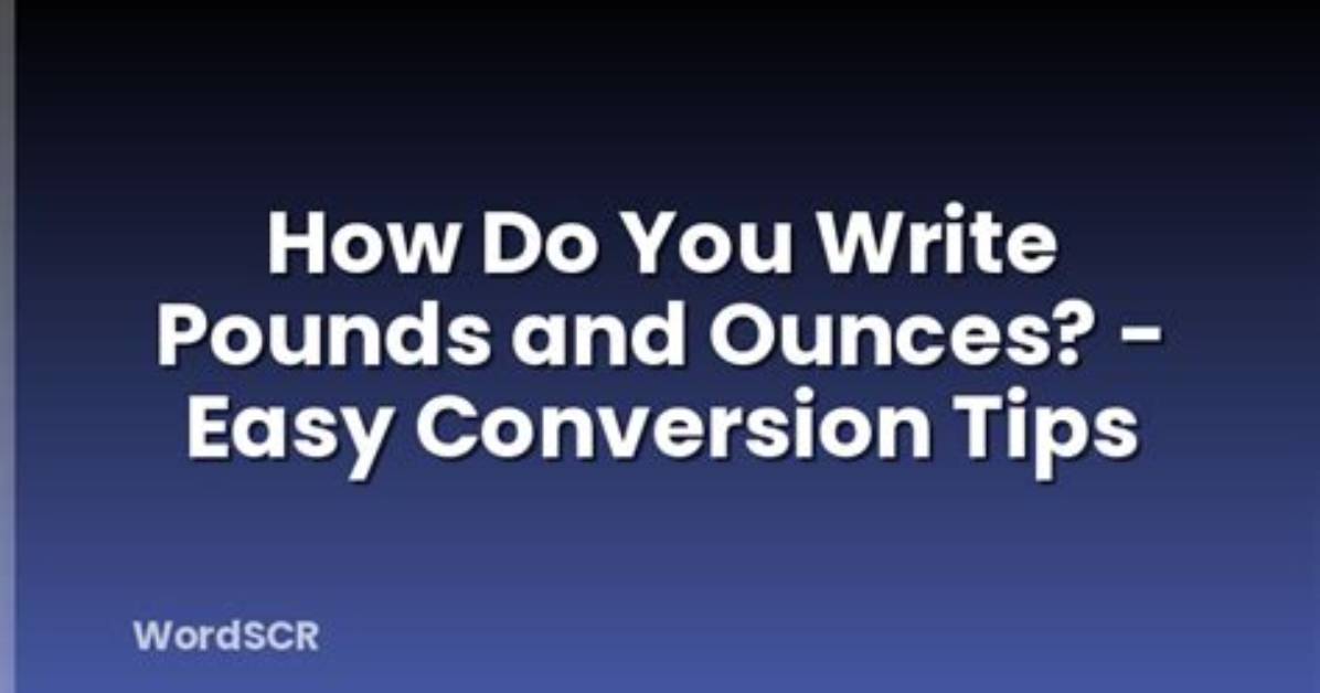 How Do You Write Amounts in Pounds in Words?