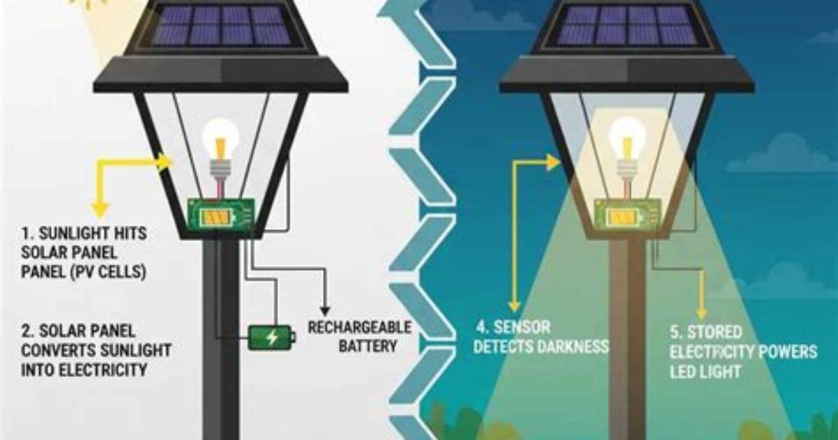 How Does a Solar Garden Light Work