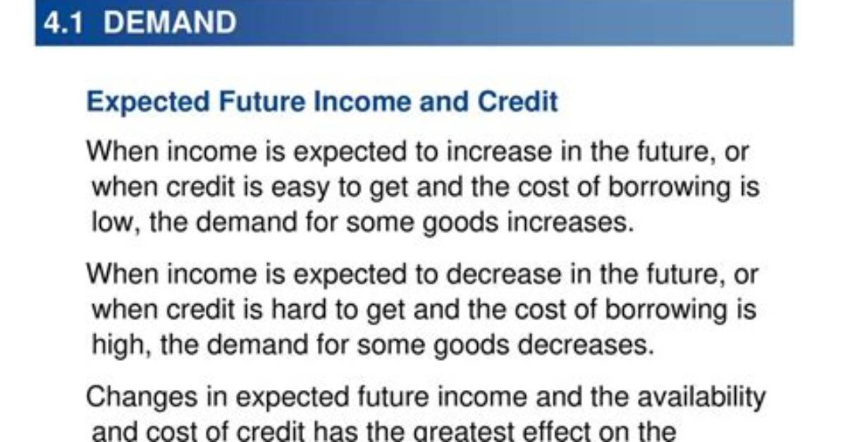 How Does an Increase in Expected Future Income Affect the Consumption Function