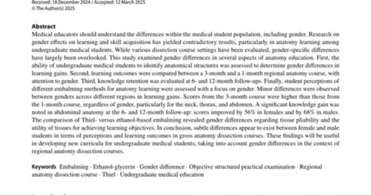 How Does Gender Influence Teaching and Learning