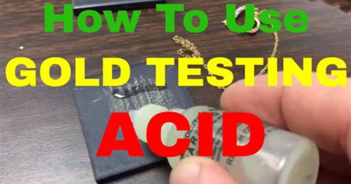 How Does Gold Testing Acid Work?