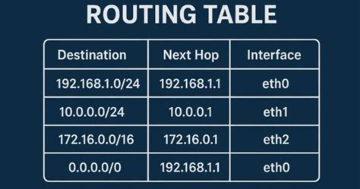 How Does Ip Routing Table Work?