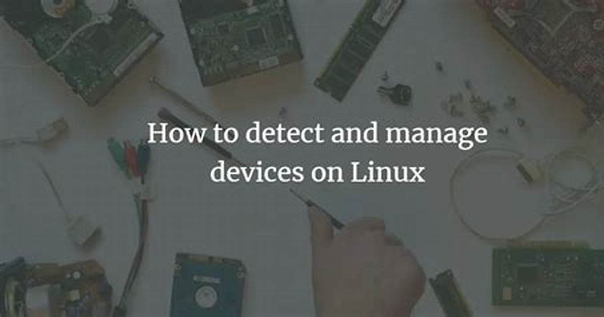 How Does Linux Detect Usb Devices?