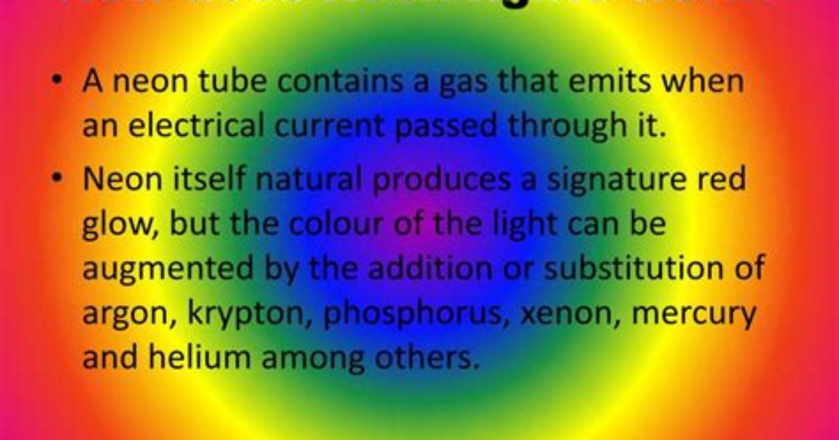 How Does Neon Glow