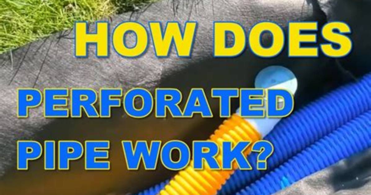 How Does Perforated Corrugated Pipe Work