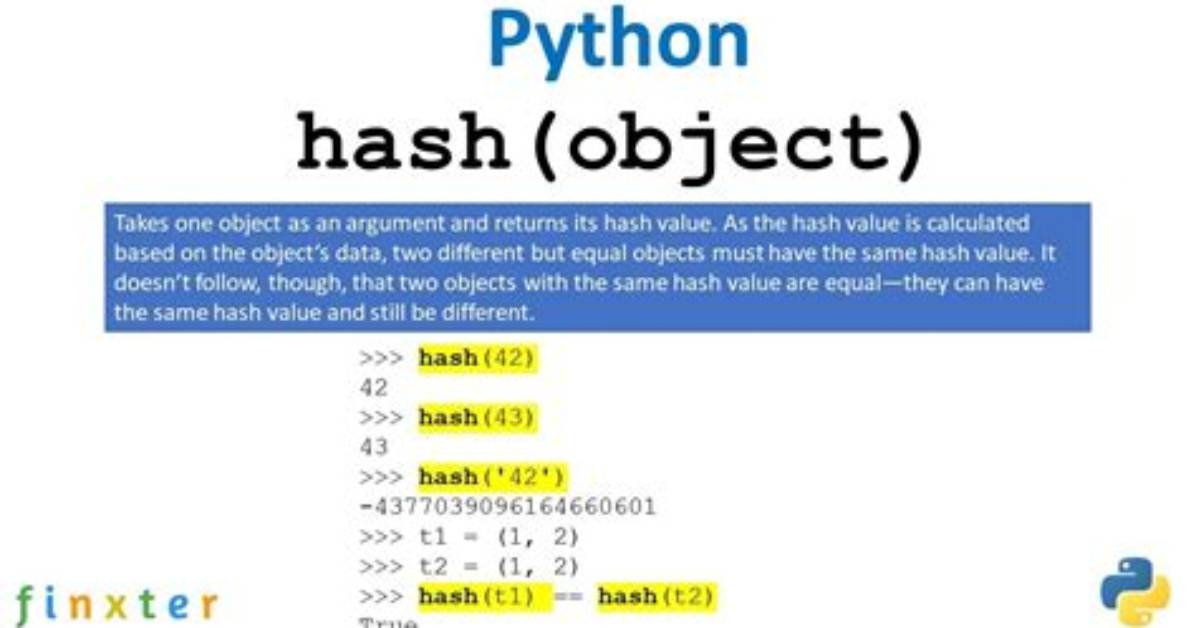 How Does Python Calculate Hash?