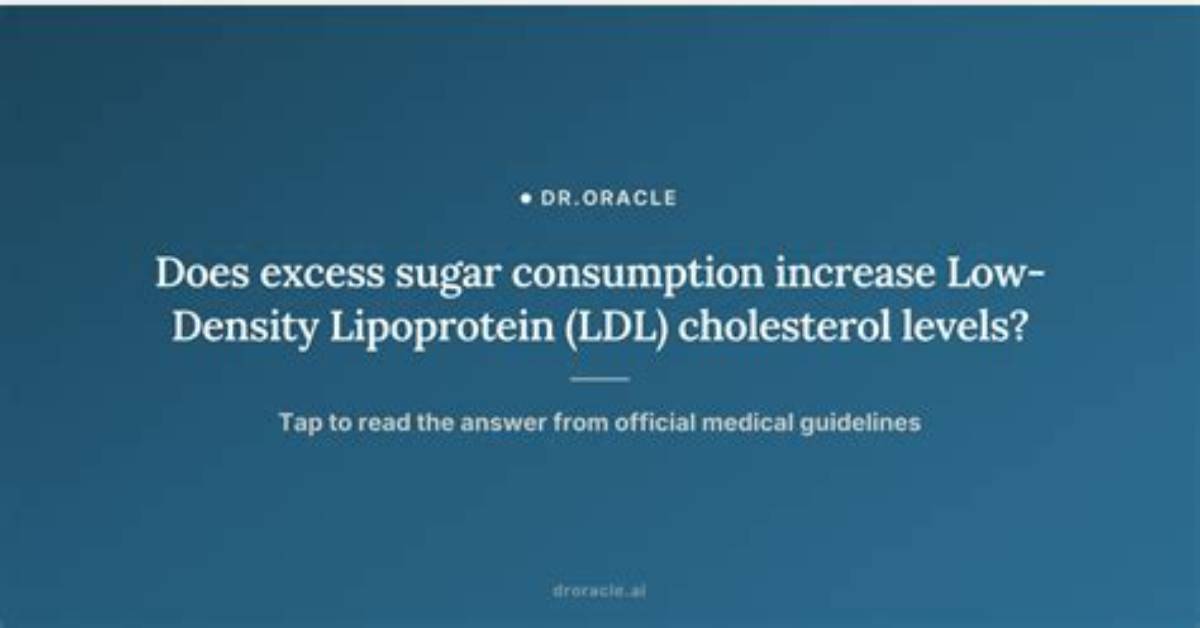 How Does Sugar Increase Cholesterol