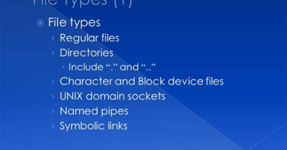 How Does Unix Determine File Type?