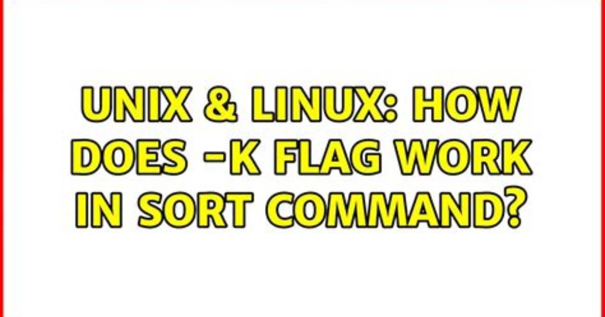 How Does Unix Sort Work?