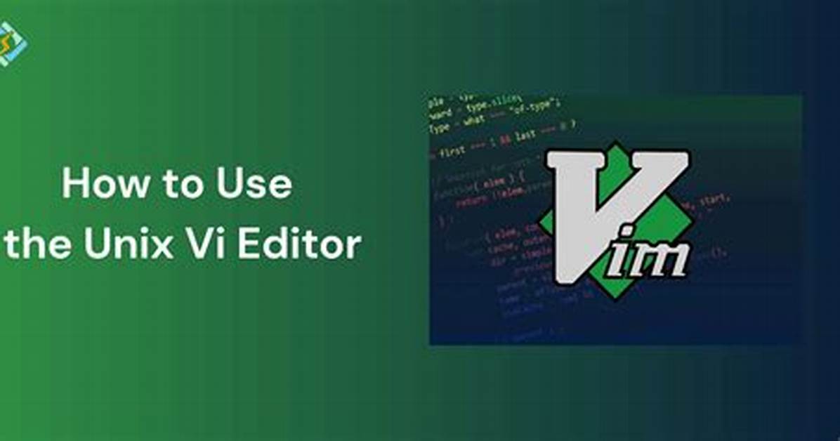 How Does Vi Editor Work in Unix?