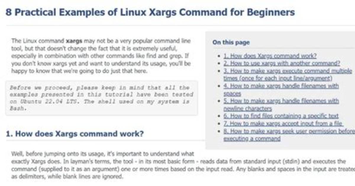 How Does Xargs Work in Linux?