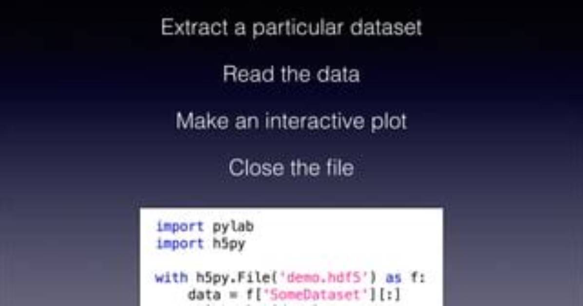 How Extract Data from Hdf5 in Python?