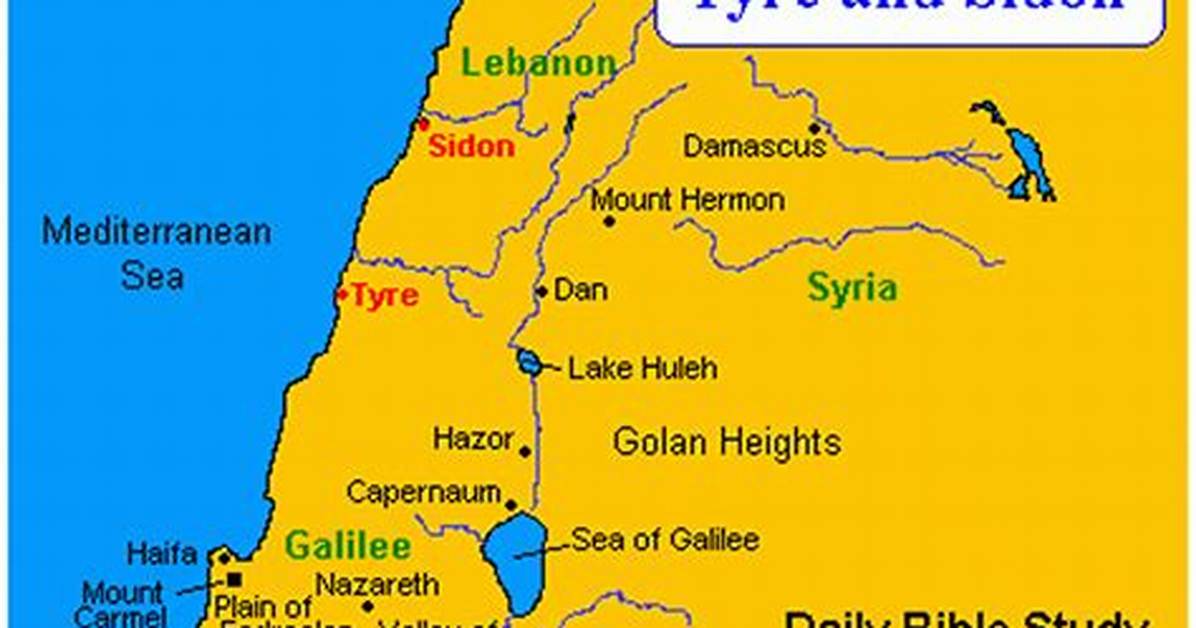 How Far Is Tyre from Sidon